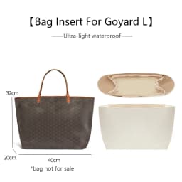 Bag Organizer Insert  For Goyard Tote Bag Lightweight Bag Insert Storage Waterproof Dupont Paper Bag Support Bag Accessories