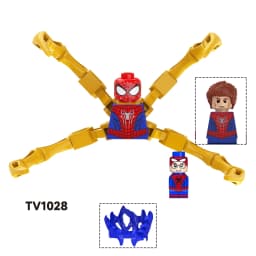 Blind Box Mini Building Blocks TV6204 Figures Big Goblin Spiderman Iron Man Venom Captain Hawk Deadpool Armor Christmas Gift Toy