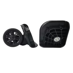 GUGULUZA 2Pcs Suitcase Replacement Wheel Universal 360° Swivel Luggage Wheels Trolley Wheel Double Row Travel Case Repair Wheels