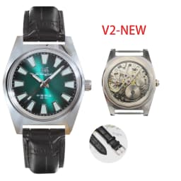 Shanghai 36MM Hand-Wind Mechanical Watch 7120 Waterproof Bauhaus Design Watch for Men wholesale