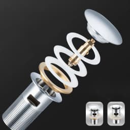 Bathroom Basin Sink Brass Pop Up Drain Waste Stoppers With or Without Overflow Hole Washbasin Bathroom Faucet Accessories
