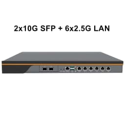 Topton 1U Rack Firewall Server Mini PC Intel I7 13620H I5 12450H 4x 2x 10G SFP 6x2.5G Nics 2xNVMe Enterprise Network Workstation