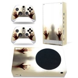 For X-box Series S Console and 2 Controllers Skin Sticker Killer Design Protective Vinyl Wrap Cover Full Set Xbox Series S