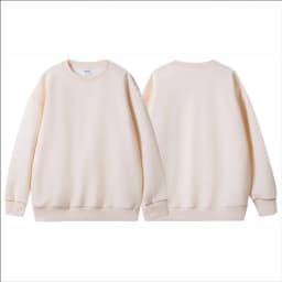 100% Cotton For Warmth Customized Letter Picture Logo Loose Solid Color Fit Round Neck Men Women Fashionable Couple Sweatshirt