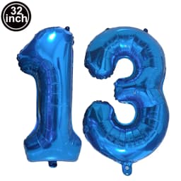Blue Large Numbers Balloon 32 Inch 0 1 2 3 4 5 6 7 8 9 Birthday Digit Bachelorette Balloons Figure Golob Party Ballon Decoration
