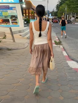 Lace Patchwork Shorts Women's Satin Pants Trim Bermuda Trousers High-Waisted Drawstring Loose Casual Wide-Leg Summer Wear