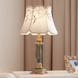Modern Hotel Bedside Lamp Table Nordic Ins Fabric Desk Light Classical High-End Luxury Household Living Room Study Desk Lamp