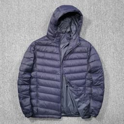 New Fluffy 90 down Cotton Jacket Men's Collar Casual Cotton Clothes Lightweight Warm Simple Jacket Outerwear Trendy