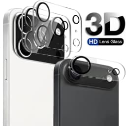 1-5Pcs Tempered Glass for iPhone 18 17 16 15 14 13 Pro Max Plus Camera Lens Protector Black Circle Protective Lens Film Cover