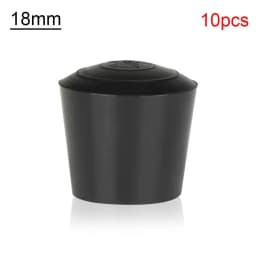 10pcs/pack Black Round Table Chair Foot Cover Rubber Chair Leg Caps Non-Slip Chair feet Pad Furniture Accessories