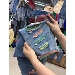 Women's Straight Cylinder Pants 2024 Spring Hole High Waisted Ladies Pants Versatile Fashion Loose Femme Denim Cropped Pants