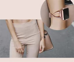 Women Diamond Strap For Apple Watch 12 11 10 9 SE3 46mm 42mm 41mm 45mm 44 40 38mm Stainless Steel Band iWatch Ultra 4 3 2 1 49mm