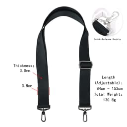 Nylon Shoulder Bag Strap for Briefcase Men Crossbody Shoulder Bags Strap Replacement Adjustable Black Women Bag Accessories