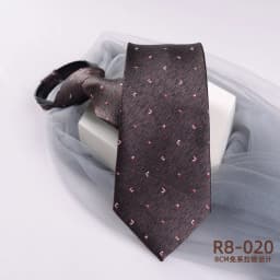NEW Mens Retro Zipper Ties for Men 8CM Neck Tie Solid Striped Fashion Blue Neckties Men's Automatic Zipper Tie Red Lazy Ties