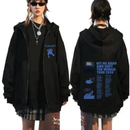 Hit Me Hard and Soft DID I BERAK YOUR HEART? Zipper Hoodies Men Women Clothing Pullovers Fashion Hip Hop Zip Up Sweatshirt Coats