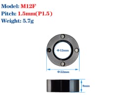 M12 M15 Thru Axle Nut for Bike Frame/Fork 1.5P Road Bike Thru Axle Shaft Nut MTB Carbon Fork Frame Nut Skewers Screw Bike Parts