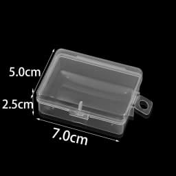 Transparent Plastic Storage Jewelry Box Compartment Adjustable Container For Beads Earring Box For Jewelry Rectangle Box Case
