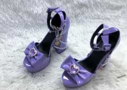 Peep Toe Platform Chunky Heel Sandals 2022 New Women Shoes Summer Sweet Cool Retro Fashion Flash Diamond Love Pearl Chain