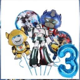Transformation Birthday Party Decoration Plates Tablecloth Shape Shifting Robot Balloon Backdrop Baby Shower Kids Party Supplies