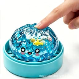 New Glitter Dumpling Colorful Simulation Steamed Bun Decompression Toy for Anxiety Squishes Stress Balls 2026 Viral Fidget Toy