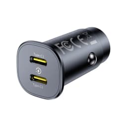 Baseus 30W Car Charger Dual Port USB Type-C Fast Charging PD QC FCP AFC For Tablet iPhone 16 15 Samsung S24 S25 Xiaomi Huawei