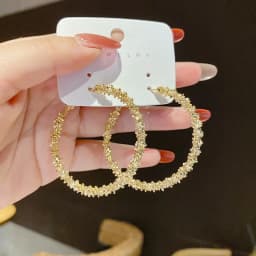 2022 New Trendy Simple Multiple Hoop Earrings For Woman Girls Geometric Irregular Fashion Earrings Party Jewelry