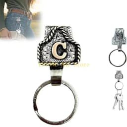 Western Metal Keychain Key Holder For Belt Quick Release Keychain Clip With Personalizing Design For Men Accessories