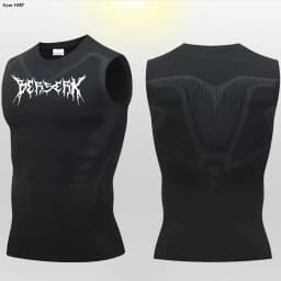 Anime Berserk Guts Print Compression Vest Men Gym Fitness Mens Vest Quick Dry Bodybuilding Tank Top Muscle Sleeveless Shirt