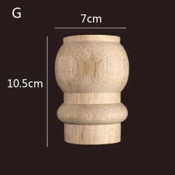 1pc Furniture Round Solid Wood Table Legs Sofa Feet Cabinet Bed Dressing Table Replacement Foot Support Hardware