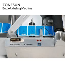 ZONEUN LT-50 Semi-Automatic Sticker Round Bottle Labeler Tube Can Labeling Machine Customized Labeling For Spray bottle