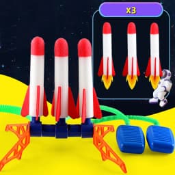 Kids Rocket Launcher Step Pump Power Air Pressed Stomp Outdoor Family Games Skyrocket Birthday Gifts Sports Toys For Children