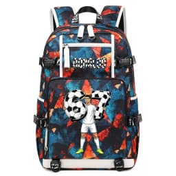CR7 Ronaldo 67 Print Large Capacity Backpack for Students Teens Kids School Travel Daypack