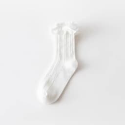 Cotton Women's Socks Frilly Ruffle Socks Spring Summer Casual Ankle Short Boat Socks Loose Knitting Solid Color Mid Tube Sock