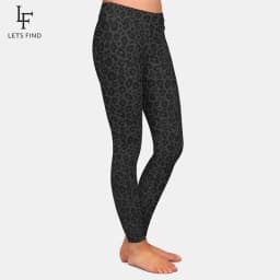 LETSFIND High Quaility Sexy Women Pants 3D Leopard Pattern Print Fashion High Waist Fitness Slim Girls Leggings