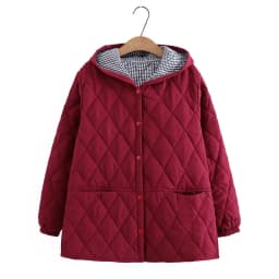 Oversized 7XL Cotton Jacket For Women's Autumn Winter Loose Casual Hooded Coat Female Thicken Cotton-padded Parkas Overcoat