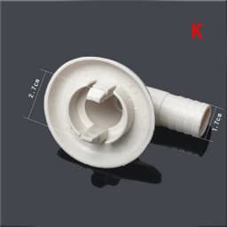 Air Conditioner Ac External Unit Drain Hose Connector Elbow Fitting With Rubber Ring