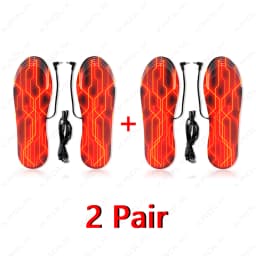 1/2 Pair Electrically heated insoles Foot Warming Warmer Pad Mat Winter Outdoor Walking Heating Insole Winter Warm unisex