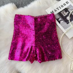 Shinny Sequins Short Pants Women Hot Summer High Waisted Female Booty Shorts Sexy Girl Streetwear Y2k Short Pants Dropshipping