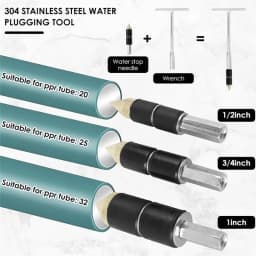 11Pcs Emergency Pipe Water Stopper Kit 304 Stainless Steel Hot Melt Water Stop Tool Sturdy PPR Tube Water Stop Needle for Tube