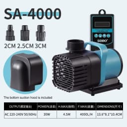 AC220V Ultra-quiet Submersible Pump, Suitable for Fish Tank and Aquarium Filtration, Oxygenation and Circulation Water Pump