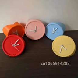 8 Inch Corner Wall Clocks Minimalist Wall Art Clock Bedroom Mechanism Silent Watches Living Room Luxury Desktop Watch Home Decor