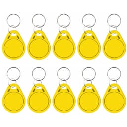 10pcs 125KHz T5577 Keyfobs Rewritable Duplicate Tag 5200 Proximity Copy Access Card ID Token Ring RFID Cloner Keychain