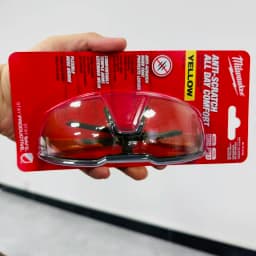 Milwaukee 48-73-2100 Yellow Anti-Scratch Safety Glasses for Industrial & Construction Use