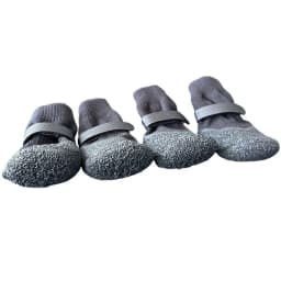 4Pcs/Set Portable Anti-slip Dog Shoes Waterproof Adjustable Dog Foot Cover Breathable Anti-dirty Pet Boots Autumn Winter
