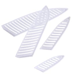 4pcs Transparent Knife Cover Transparent Plastic Kitchen Knife Blade Protector Cover For 3/5/7/8 Inch Knife