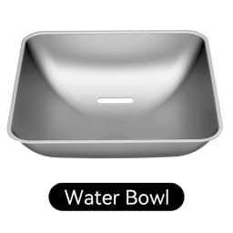 ROJECO Stainless Steel Feeding Bowl & Water Bowl Accessories For 8.5L Automatic Pet Feeder With Water Dispenser Pet Accessories