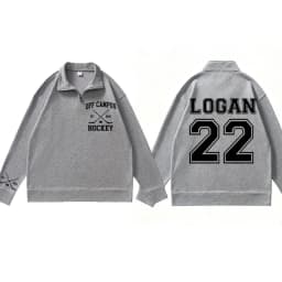 Briar Hockey Sweatshirt Off-Campus Pullover Quarter Zip Hockey Romance Sweatshirts Briar U Campus Hockey Clothes Male Clothing