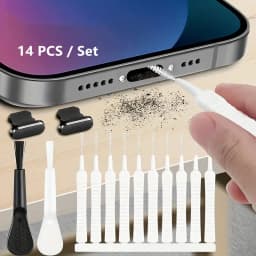 Mobile Phone Speaker Charging Port Cleaning Set Dust Plug for iPhone 16 15 14 Earphones Clean Kit Brush for Samsung Xiaomi