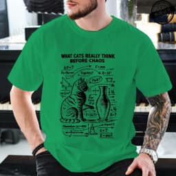 Funny Cat Science Printed Mens Graphic Tee Novelty Sarcastic Funny T-Shirt New Fashion Men Women T-Shirts Casual Short Sleeve