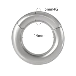 1PC Surgical Steel Nose Rings Septum Clicker Segment Hinged Ring Nose Ear Cartilage Tragus Helix Ear Lobe Body Piercing Jewelry